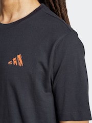 adidas Black Doodle Hunt Hike Graphic T-Shirt - Image 5 of 6