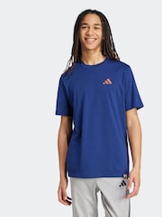 adidas Blue Doodle Hunt Hike Graphic T-Shirt - Image 1 of 1