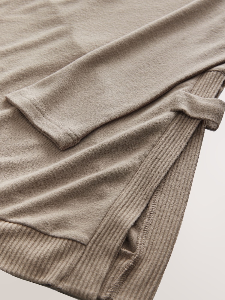 Taupe Brown Maternity Nursing Co-ord Sweatshirt and Joggers Set - Image 10 of 10