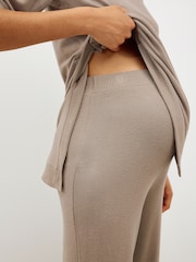 Taupe Brown Maternity Nursing Co-ord Sweatshirt and Joggers Set - Image 6 of 10