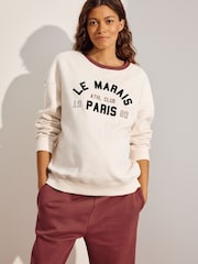 Cream Maternity Sweatshirt - Image 1 of 10