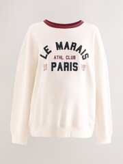 Cream Maternity Sweatshirt - Image 7 of 10