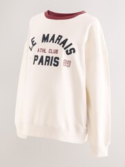 Cream Maternity Sweatshirt - Image 8 of 10