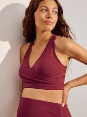 Burgundy Red Maternity Nursing Sports Bra - Image 5 of 8