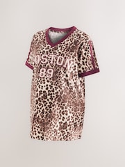 Animal Print Maternity Graphic Print T-Shirt - Image 2 of 4