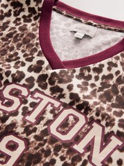 Animal Print Maternity Graphic Print T-Shirt - Image 4 of 4