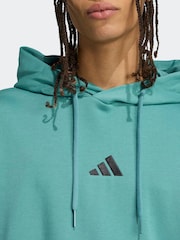 adidas Green Essentials Feelcozy Fleece Hoodie - Image 4 of 6