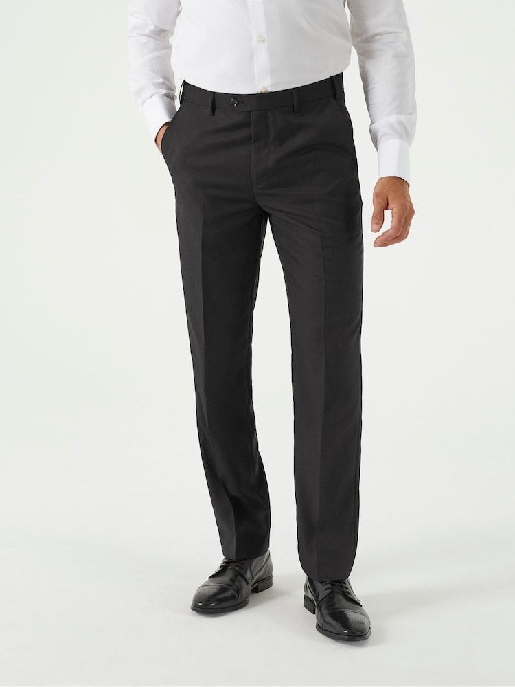 Skopes Black Tailored Fit Farnham Suit Trousers - Image 1 of 4