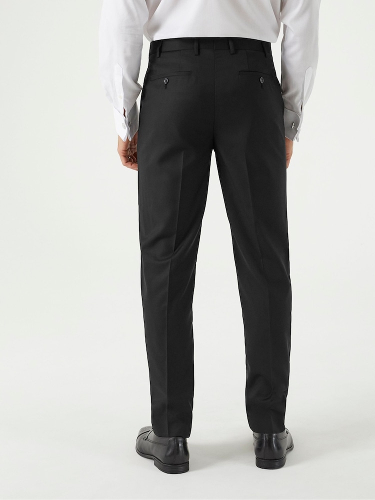 Skopes Black Tailored Fit Farnham Suit Trousers - Image 2 of 4