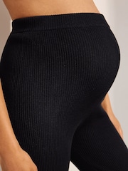 Black Maternity Knitted Trousers - Image 5 of 9