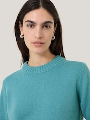 Jigsaw Blue Wool Cashmere Blend Jumper - Image 2 of 7
