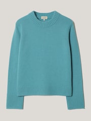 Jigsaw Blue Wool Cashmere Blend Jumper - Image 7 of 7