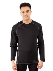 Trespass Adults Sandler Black Base Layer Set - Image 1 of 5