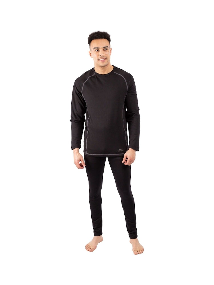 Trespass Adults Sandler Black Base Layer Set - Image 2 of 5