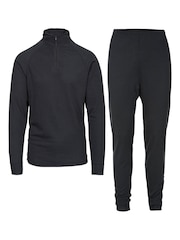 Trespass Adults Unite360 Black Base Layer Set - Image 1 of 2