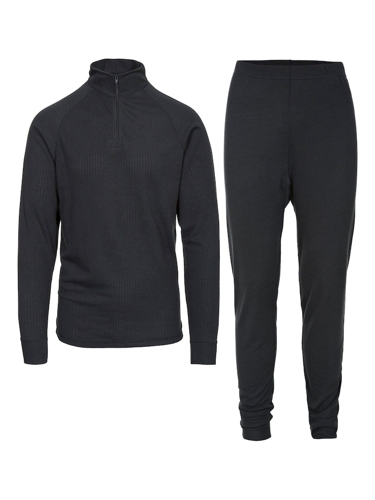 Trespass Adults Unite360 Black Base Layer Set - Image 1 of 2