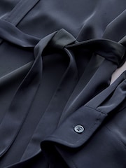 Navy Maternity Belted Shirt - Image 8 of 8