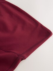 Burgundy Red Maternity Sports Leggings - Image 10 of 10