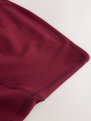 Burgundy Red Maternity Sports Leggings - Image 5 of 7