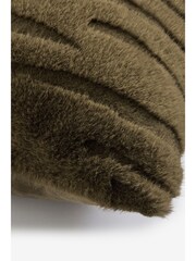 Tiger Cut Faux Fur Cushion - صورة 2 من 5