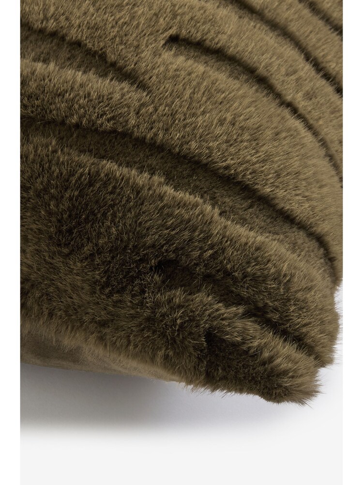 Tiger Cut Faux Fur Cushion - صورة 2 من 5
