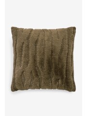 Tiger Cut Faux Fur Cushion - صورة 3 من 5