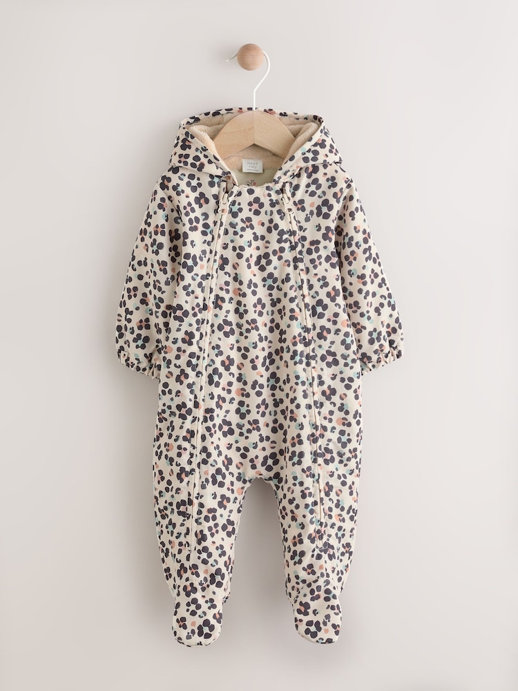 Animal Printed Hooded - Nylon Baby Pramsuit (0mths-2yrs) - Bild 1 von 6