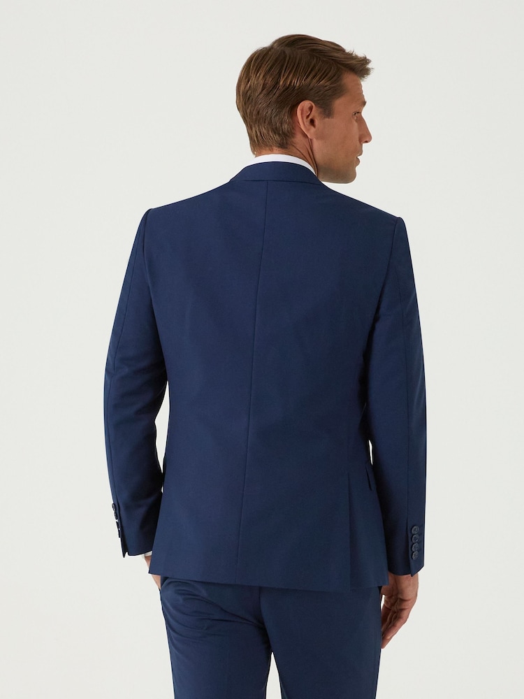 Blauw - Skopes Slim Fit Milan Suit Jacket - Image 2 of 4