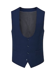 Blauw - Skopes Milan Scoop Slim fit gilet - Image 3 of 4