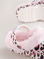 Verde caqui - Pantuflas tipo zuecos con forro de piel sintética para mujer - Imagen 8 de 8
