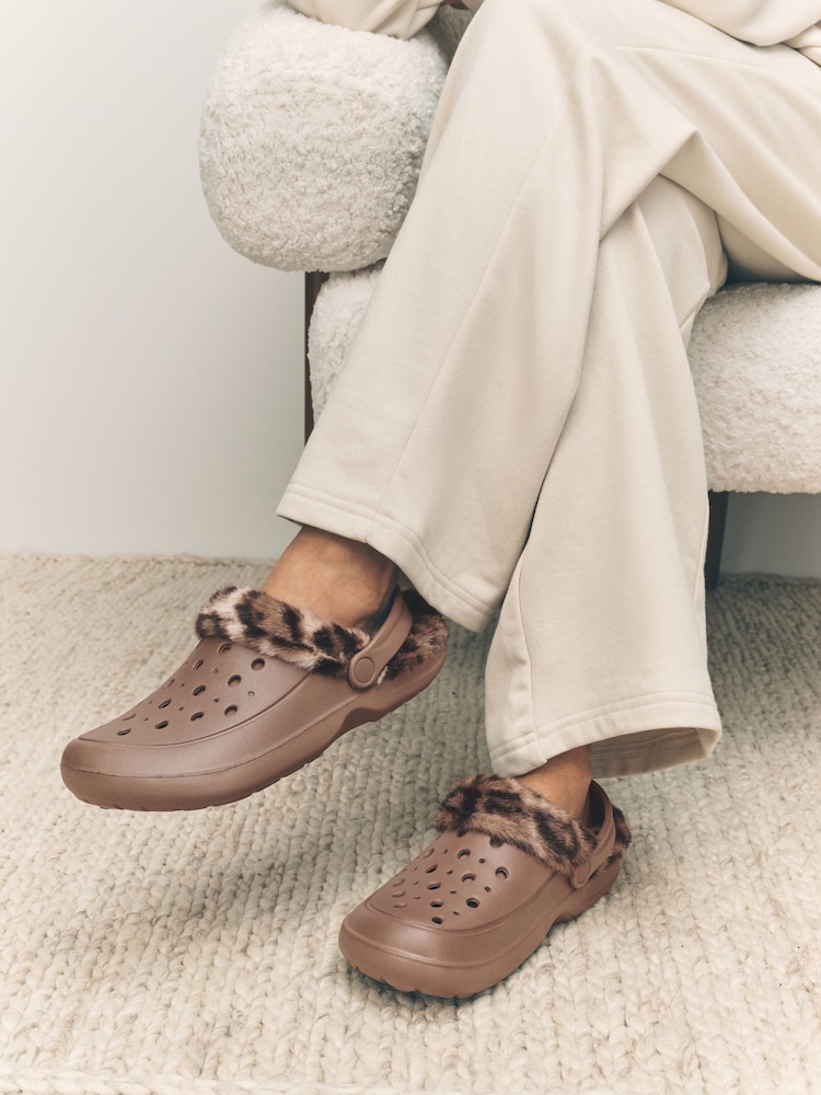 Camel Womens Faux Fur Lined Clogs Slippers - Image 1 of 9