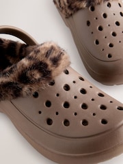 Camel Womens Faux Fur Lined Clogs Slippers - Image 8 of 9