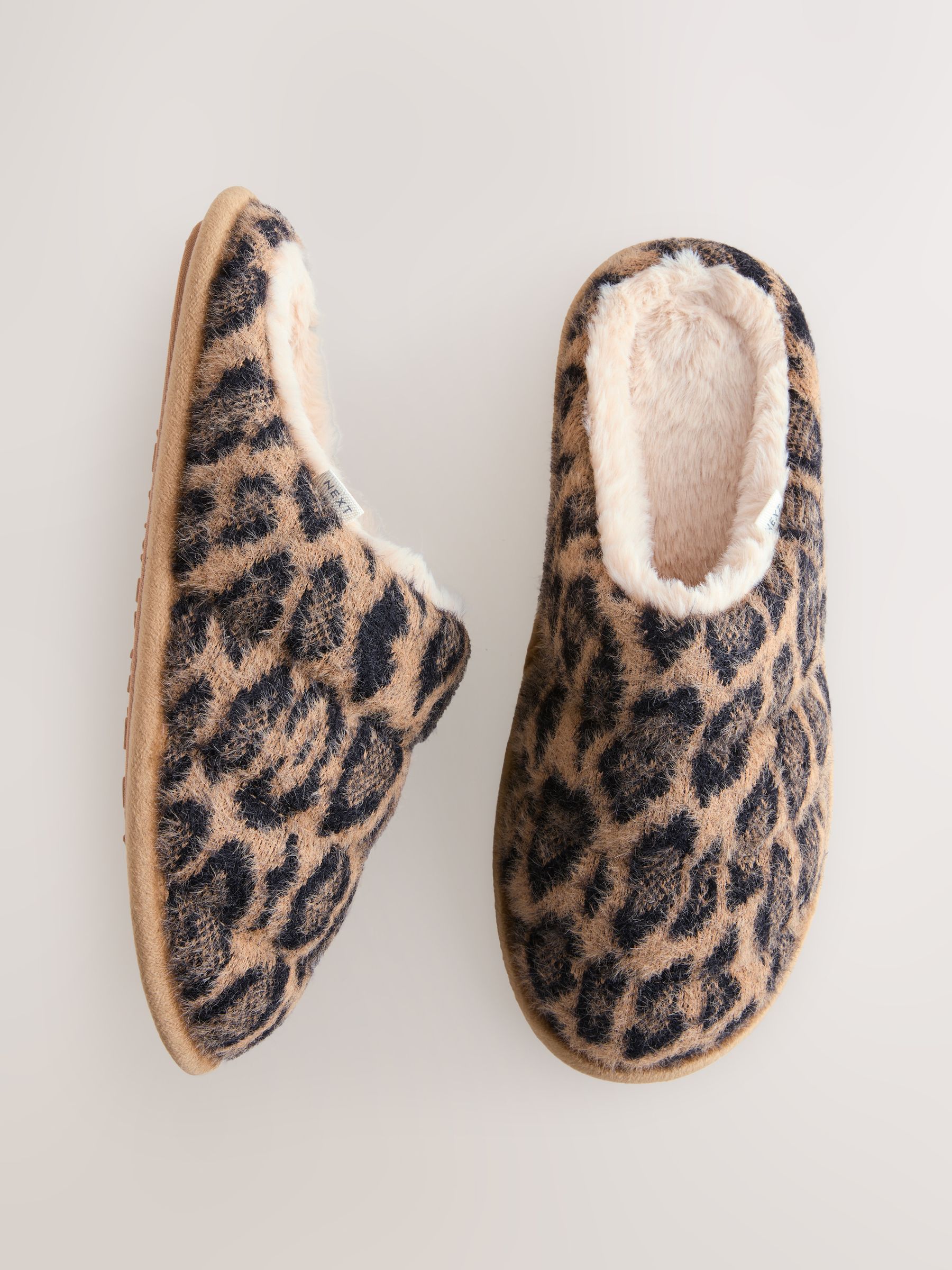 Buy Animal Print Quilted Brushed Mules from Next Ireland