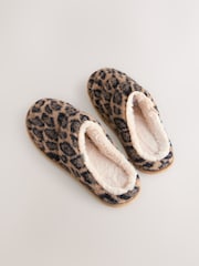 Animal Print Quilted Brushed Mules - Image 8 of 8