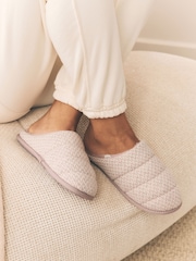 Rosa - Quilted Brushed Mules - Imagen 1 de 10