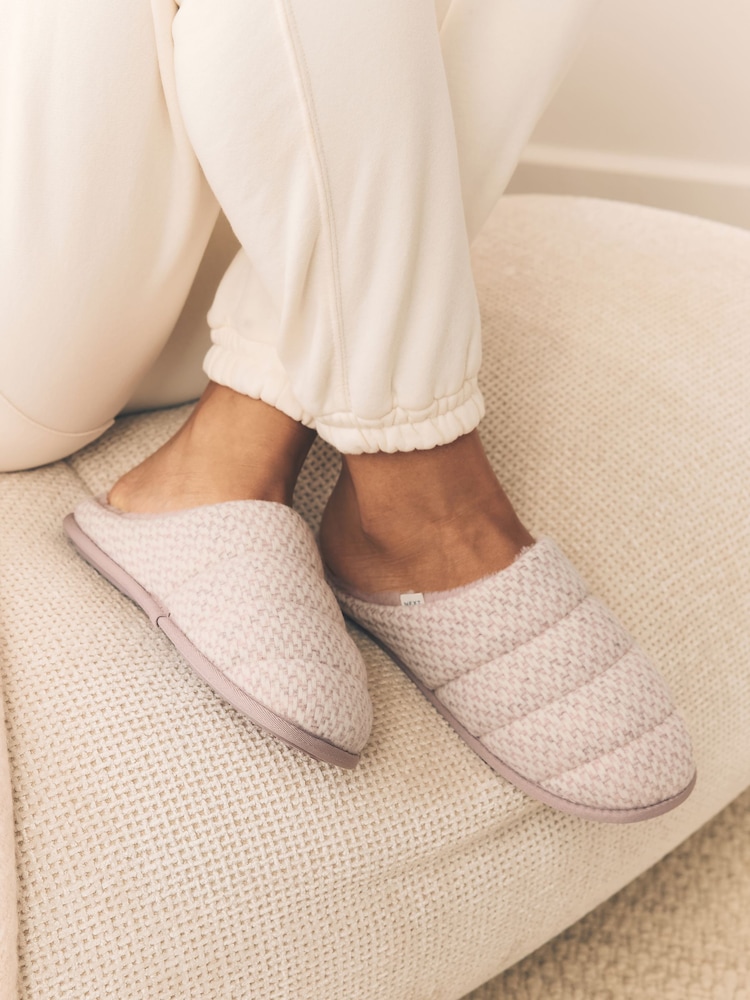 Rosa - Quilted Brushed Mules - Imagen 1 de 10