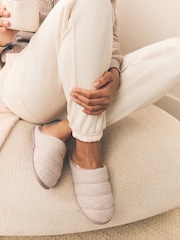 Rosa - Quilted Brushed Mules - Imagen 3 de 10