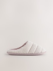 Rosa - Quilted Brushed Mules - Imagen 6 de 10