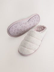 Rosa - Quilted Brushed Mules - Imagen 8 de 10