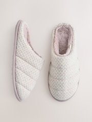 Rosa - Quilted Brushed Mules - Imagen 9 de 10