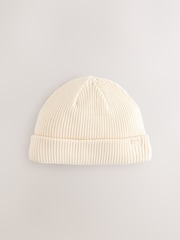 rožnata/Cream - Baby Beanie Knitted Hats 2 Pack (0mths-2yrs) - Slika 3 iz 7