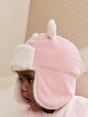 Pink Cord Baby Trapper Hat (0mths-2yrs) - Image 2 of 6