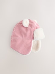 Pink Cord Baby Trapper Hat (0mths-2yrs) - Image 4 of 6