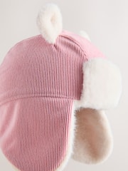 Pink Cord Baby Trapper Hat (0mths-2yrs) - Image 5 of 6