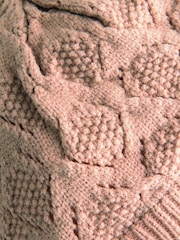 Pink Baby Bow Crochet Knitted Hat (0mths-2yrs) - Image 5 of 5