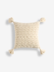 50 x 50cm Tassel Knit Cushion - صورة 3 من 5