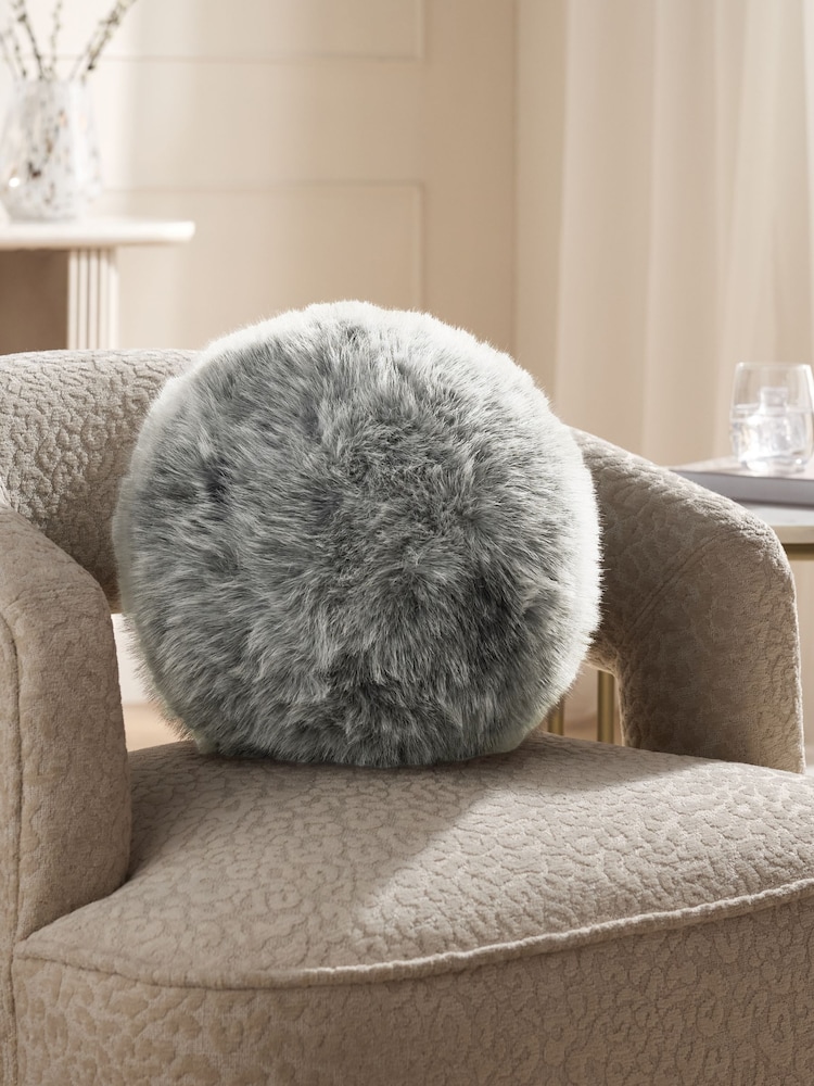 Charcoal Grey Loulou Cushion - Image 1 of 4