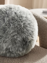 Charcoal Grey Loulou Cushion - Image 2 of 4