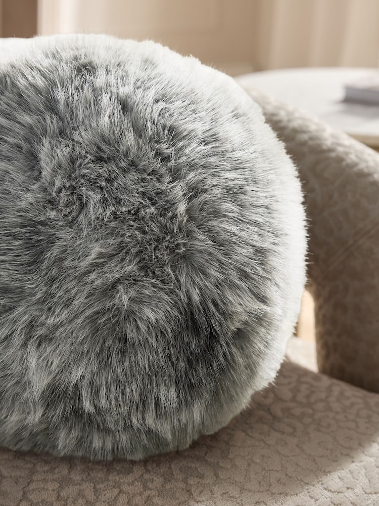 Charcoal Grey Loulou Cushion - Image 2 of 4