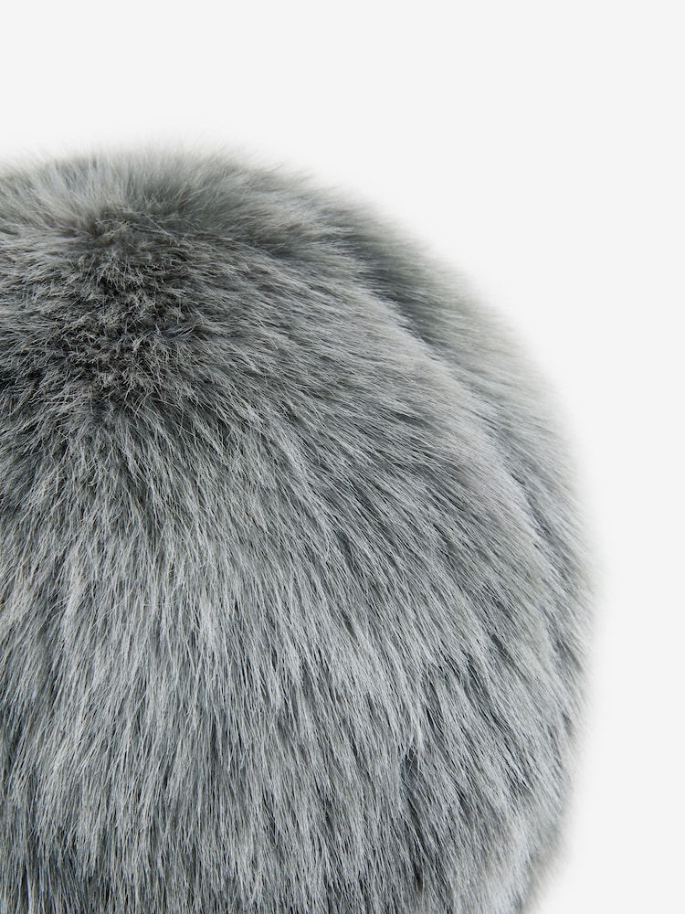 Charcoal Grey Loulou Cushion - Image 4 of 4